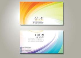 modern simple business card template Vector illustration