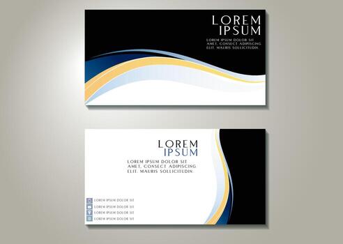 modern creative business card template vector