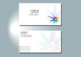 modern simple business card template Vector illustration