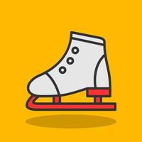 Figure Skating Vector Icon Design