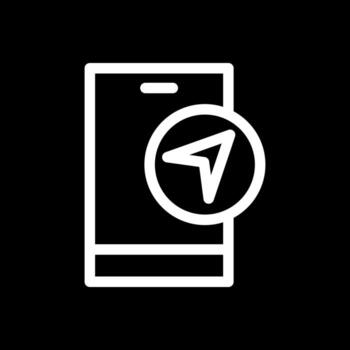 Navigation App Vector Icon Design