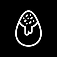 diseño de icono de vector de huevo de chocolate