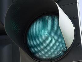 traffic light green detail photo