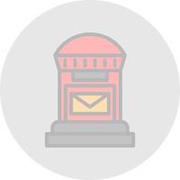 Postbox Vector Icon Design