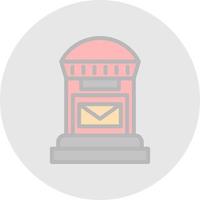 Postbox Vector Icon Design