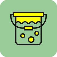 Bucket Vector Icon Design