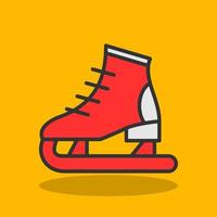 Ice Skating Vector Icon Design