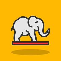 diseño de icono de vector de elefante