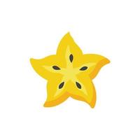 Fruta estrella icono diseño vector