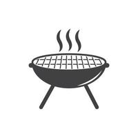 grill logo design vector