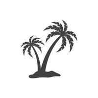 palm tree icon vector