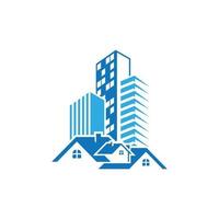 logotipo inmobiliario vector