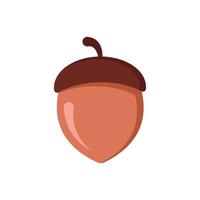 nut acorn icon vector