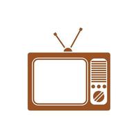 antiguo televisión icono vector