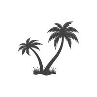 palm tree icon vector