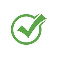 green checklist icon vector