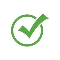 green checklist icon vector