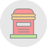 Postbox Vector Icon Design