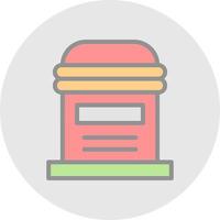 Postbox Vector Icon Design