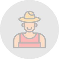 Farmer Vector Icon Design