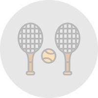 diseño de icono de vector de tenis