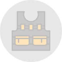 Bulletproof Vest Vector Icon Design