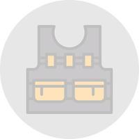 Bulletproof Vest Vector Icon Design