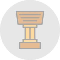 Stand Vector Icon Design