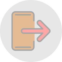 diseño de icono de vector de salida