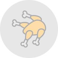 Chicken Vector Icon Design