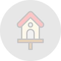 Bird House Vector Icon Design