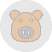 Pig Vector Icon Design