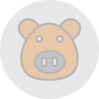 Pig Vector Icon Design