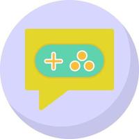 Game Chat Vector Icon Design