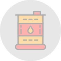 Oil Barrel Vector Icon Design