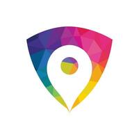 Geo Map Point Location Logo design. Abstract GPS vector. Navigation vector icon. Travel vector logo design.