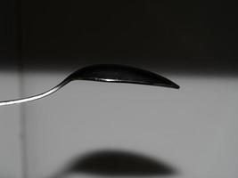 empty spoon close up macro photo