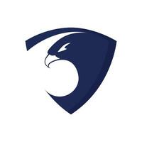 Falcon vector logo design. Creative logo design concept with artistic and simplified bird.