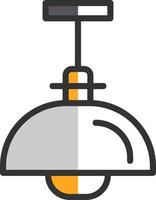 Hanging Lamp Vector Icon Design