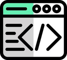 Code Vector Icon Design