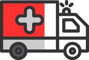 diseño de icono de vector de ambulancia