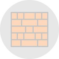 Brick Wall Vector Icon Design