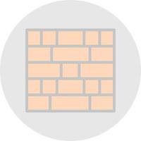 Brick Wall Vector Icon Design