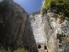 Palazzolo Acreide Latomie Stone Quarries old roman Tombs photo