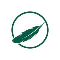 Feather Quill symbol vector design. Lawyer Law firm Logo design.