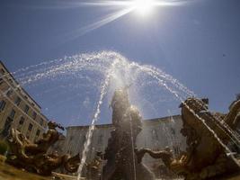 archimede place triton fountain syracuse photo