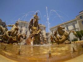 archimede place triton fountain syracuse photo