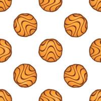 Pattern homemade cookie different taste in pastry biscuit vector