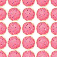 Pattern homemade cookie different taste in pastry biscuit vector