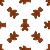 Pattern homemade cookie different taste in pastry biscuit vector